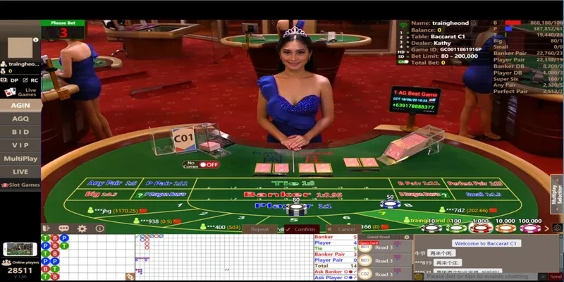 Cách đặt cược Baccarat