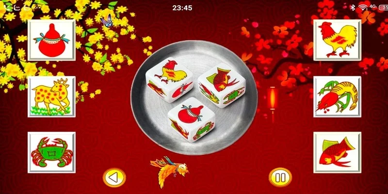 Hãy chú ý đến những mặt của xúc sắc khi chơi Bầu Cua